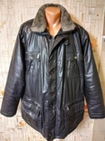 Куртка демісезонна чоловіча BUGATTI екошкіра(напилення) р-р 60, photo number 2