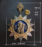 Православна Церква Церковний Орден Нагорода Медаль Значок Ікона Богоматір Емалі Оригінал, фото №6