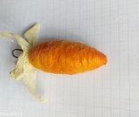 Новорічна морквяна іграшка, ручної роботи, фото №2
