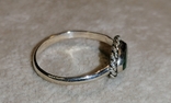 Кольцо серебрянное с малахитом 17,5-18 р без клейма, фото №3