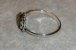 Кольцо серебрянное с малахитом 17,5-18 р без клейма, фото №4