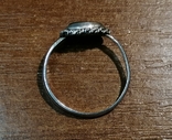 Кольцо серебрянное с малахитом 17,5-18 р без клейма, фото №7
