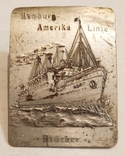 Корабель Блюхер. / S/S Blucher. Hamburg America Line. Жетон службовий члена команди., фото №4