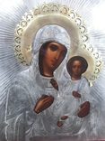 Икона Богородица Смоленская серебро, фото №8