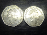 50 pence Britain 2017 (two varieties), photo number 3