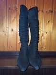 Жіночі зимові замшеві чоботи на підборах ТМ Billiani, р.38, фото №4