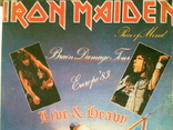 Кумири 80 - 90х Iron Maiden мини-постери 5 шт., фото №10