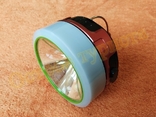 Фонарь аккумуляторный подвесной HEL-0809T с солнечной панелью обычный / красный свет, photo number 6