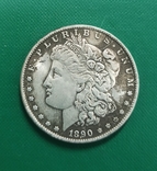  Срібний долар США , 1890 р. копія, фото №3