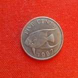 Бермудские Острова 5 центов 1997г.Бермуды, фото №2