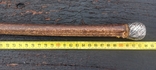 Очерет довжиною 93 см, шишечок - куля, срібло, бамбук, ймовірно Західна Європа, фото №3