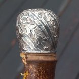 Очерет довжиною 93 см, шишечок - куля, срібло, бамбук, ймовірно Західна Європа, фото №7