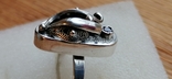 Кольцо скань серебро с турмалинами без клейма, фото №3