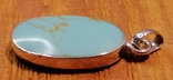 Кулон серебро с синим камнем, фото №5