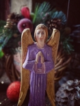 Ангел, що молиться Ексклюзивна дерев'яна іграшка ручної роботи, фото №3