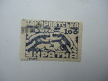 Закарпатська Україна 1945 р 1-й випуск 100 філл. гашена, фото №2