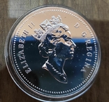 Канада 1 доллар 1992 г. Серебро. Дилижанс, фото №3