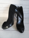 Жіночі стильні замшеві туфлі Grado чорні 36 р, фото №2