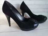 Жіночі стильні замшеві туфлі Grado чорні 36 р, фото №3