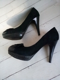 Жіночі стильні замшеві туфлі Grado чорні 36 р, фото №5