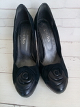 Жіночі стильні замшеві туфлі Grado чорні 36 р, фото №6