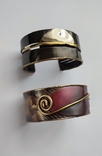 Оригінальні стильні бронзові браслети в стилі бохо арт-деко Італія, ручна робота бронза, фото №7