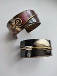 Оригінальні стильні бронзові браслети в стилі бохо арт-деко Італія, ручна робота бронза, фото №8