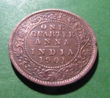 Індія 1/4 анни 1901, фото №3