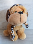 Мягкая игрушка сабака песель собакин в шапке с шарфом, фото №2