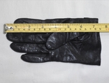 Рукавиці жіночі шкіряні чорні розмір S /M, фото №7
