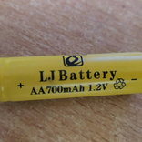 Акумулятор, батарейка пальчик АА 1,2В 700 мАг, photo number 3