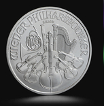 10 срібних монет Віденська Філармонія 10 унцій срібла, фото №3