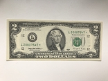 2 доллара США серия 1995 L миллениум замещения Сан Франциско unc лимитированный тираж, фото №2
