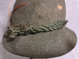 Винтаж шляпа охотника с пером Германия, юбилейный серебряный знак, серебро 925 пр, клеймо, фото №10