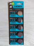 Батарейка VIDEX lithium dfttery CR2032 5004LC 3 V для кварцевых часов, игрушек и брелков 5, фото №3