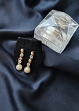 Вінтажні золотисті сережки з кристалами Аврора бореаліс, Чехія., фото №7