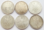 Германія 5 марок 6 шт., фото №3