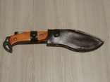 Нож охотничий туристический Buck N0:95 Кукри фултанг. Мачете,тесак для рубки в чехле 267мм, фото №3