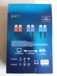 Кабель BXY HDTV 2.0V 4K*2K 3м HDMI 2.0 Черный с голубым, фото №5