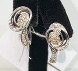 Diamond Earrings 0.25Ct White Gold 585 Diamond Curl, photo number 2
