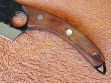 Топор кухонный Black Steel тесак нож туристический с чехлом 29 см, фото №7