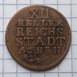 Германия, ААХЕН.12 хеллеров 1792(вольный город), фото №3