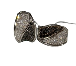 Earrings Diamonds Day Night Black White Diamond 0,91Ct Gold 585 7,43gr, photo number 2