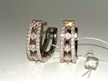 Earrings Diamond 0,53Сt Track Congo Diamond White Gold 585 Bags, photo number 8