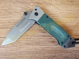 Складной нож Browning CY-061GN Tanto с клипсой и темляком, фото №6