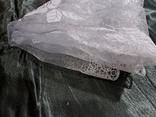 Лёгкий прозрачный платок набивной Роза, сиренево-серый 61/60 см, фото №5