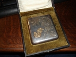 Портсигар, серебро "84", с золотым вензелем "Г.В.", фото №2