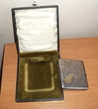 Портсигар, серебро "84", с золотым вензелем "Г.В.", фото №12