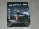 Ліхтар з велосипедним кріпленням BL-611-1LM+2COB,micro USB,1x18650, фото №3