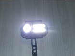 Ліхтар з велосипедним кріпленням BL-611-1LM+2COB,micro USB,1x18650, фото №7